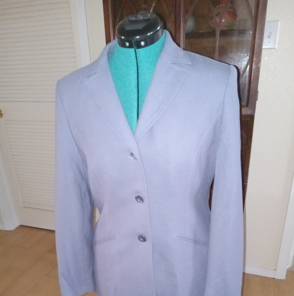 Amanda Smith Petites purple wool coat, size 6p